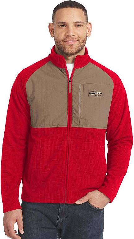 Fanatics Darius Rucker Collection Full-Zip Raglan Jacket - Red/Tan