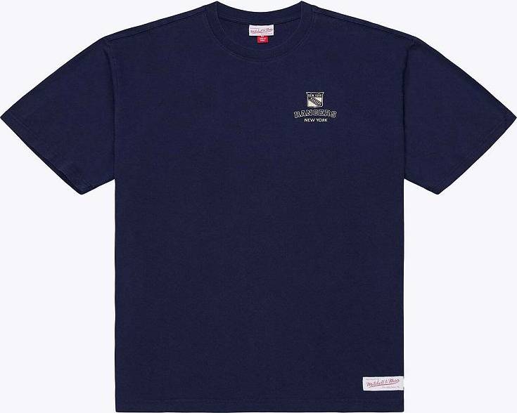 Mitchell & Ness Navy New York Rangers Core Essentials T-Shirt Ran Blue