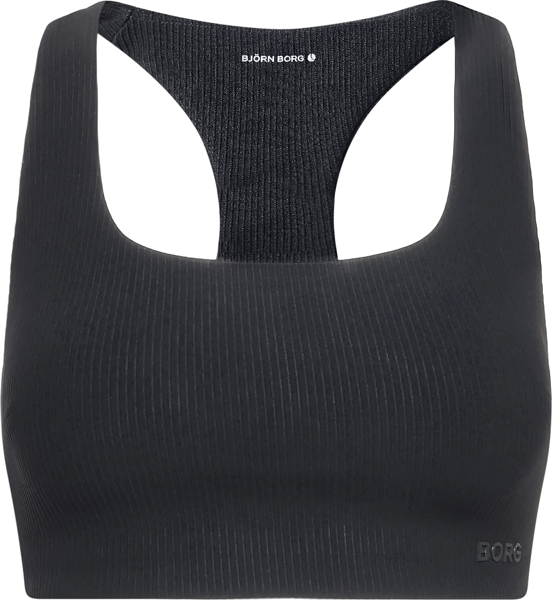 Björn Borg Ribbed Racerback Bra - Black