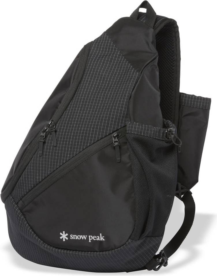 Grid Sling Rucksack - Schwarz