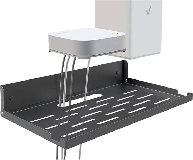 Typecat Foldable Wall-Mount Router Shelf - Black Wall Shelf