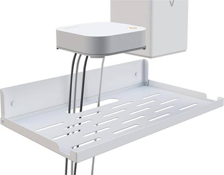 Typecat Foldable Wall-Mount Router Shelf - White Wall Shelf