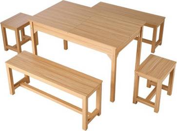 B&Q Extendable Dining Table And Chairs Set Table