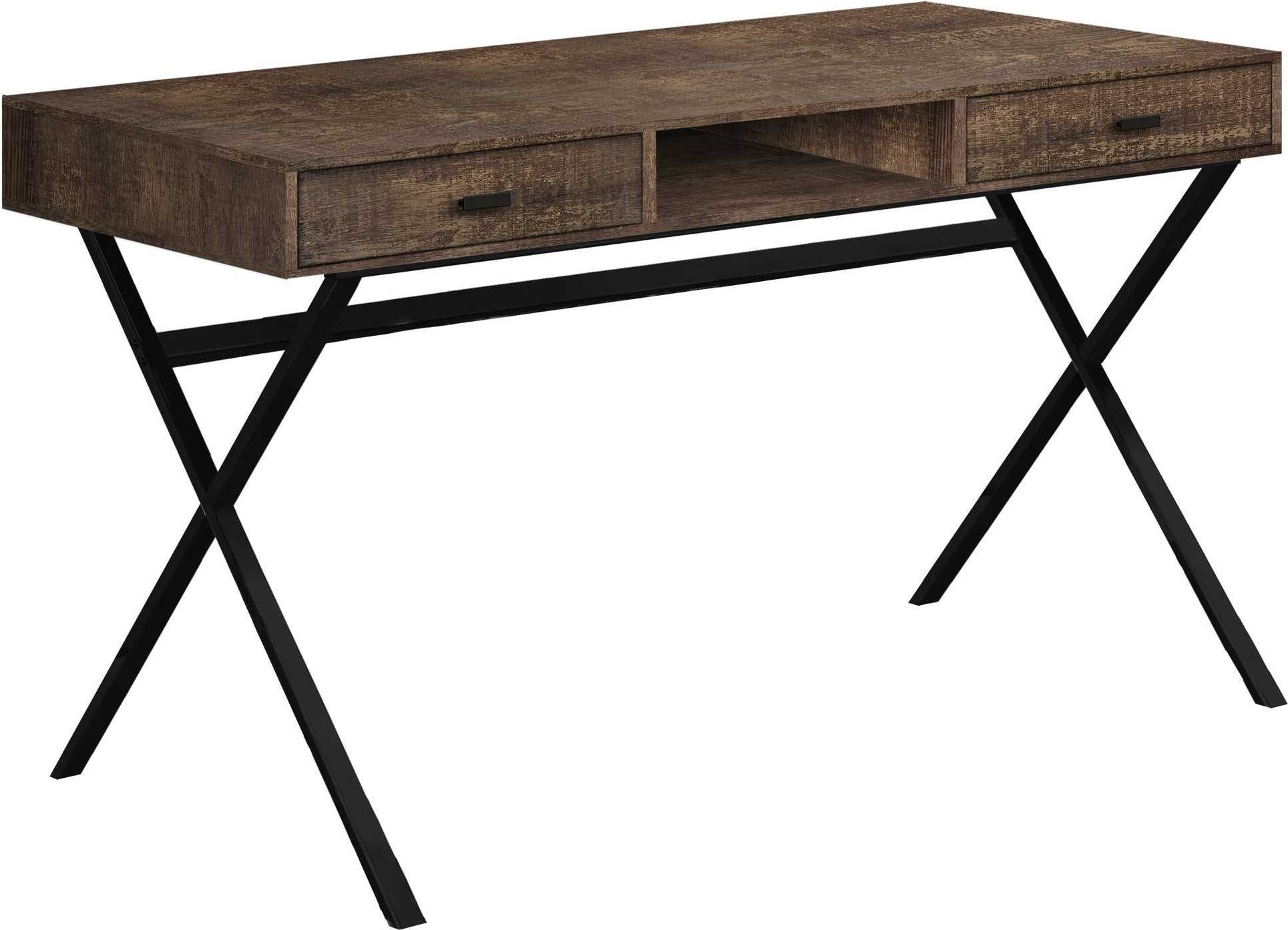 Computer desk with drawers SlickBlue 47 Inch Computer Desk With 2 Drawers