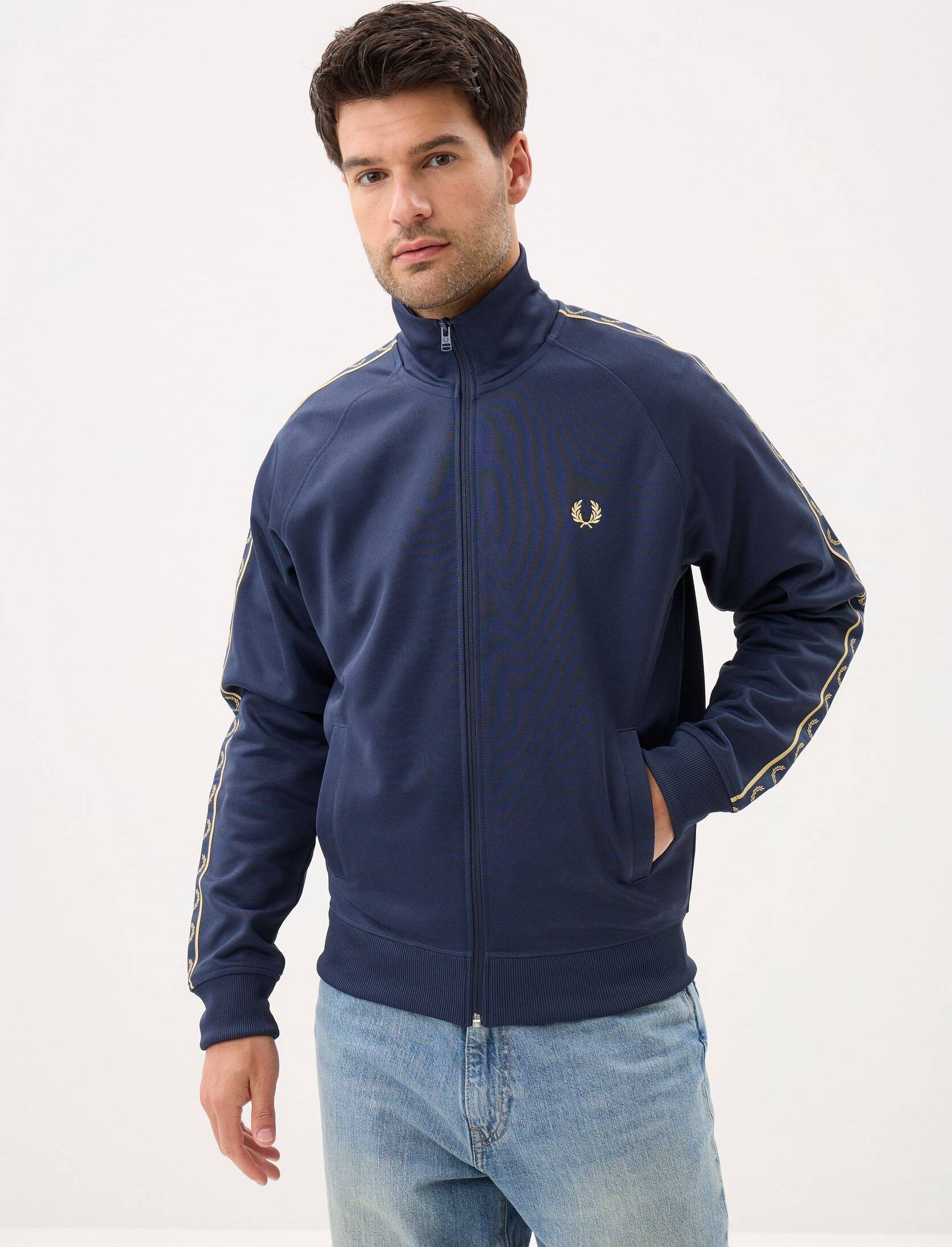 Fred Perry Zip-through Jacket - Blue