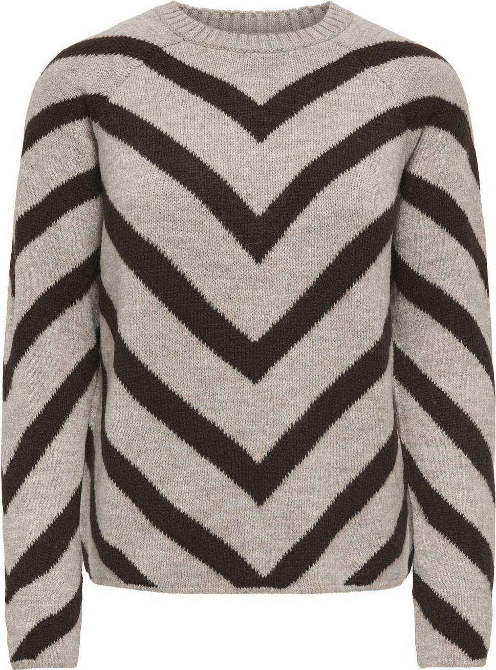 Only Strickpullover Rippblende Damen Grün