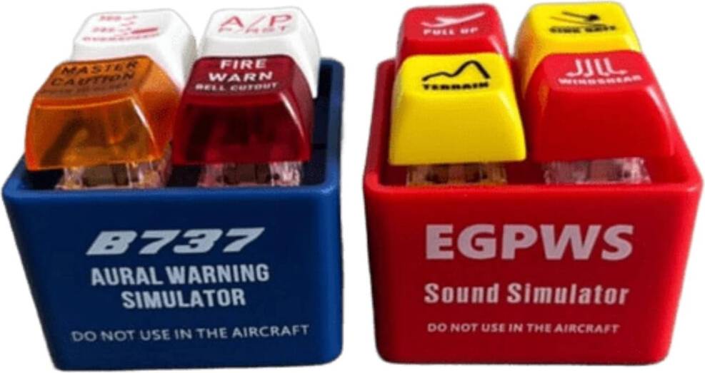 Pilot holder Pilot Alert Keychain Sound LED Safety Button