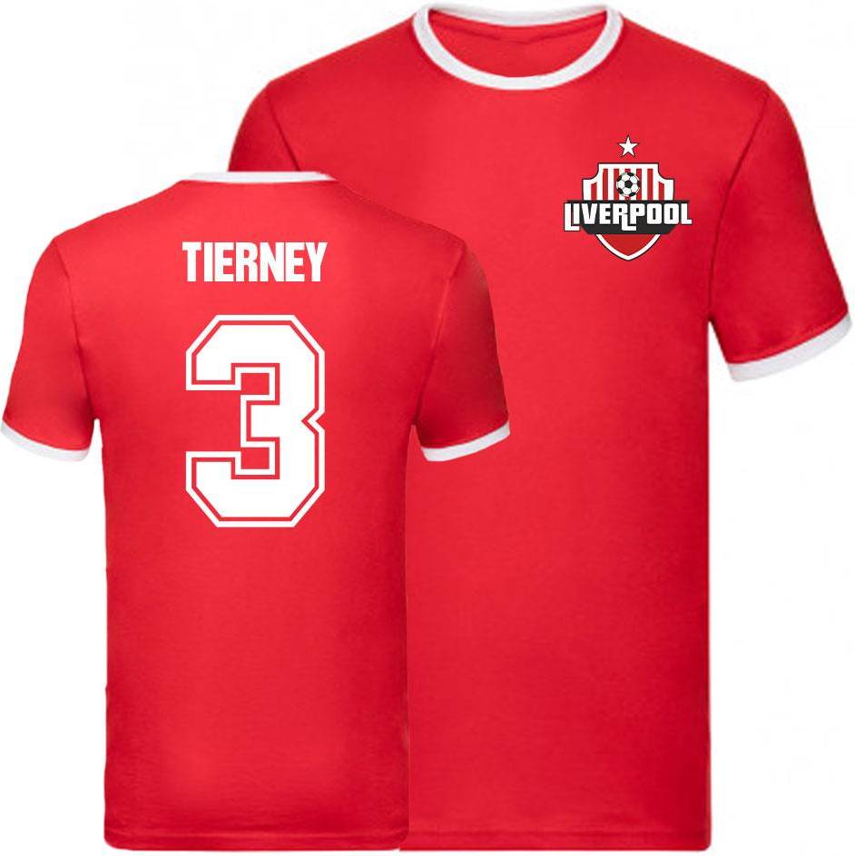 Arsenal FC Kieran Tierney Ringer Tee - Red