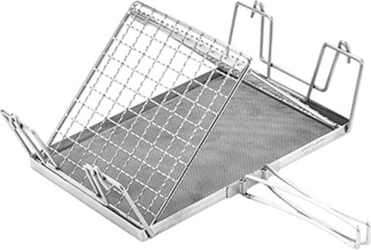 Portable toaster Stainless Steel Foldable Portable Toaster Rack