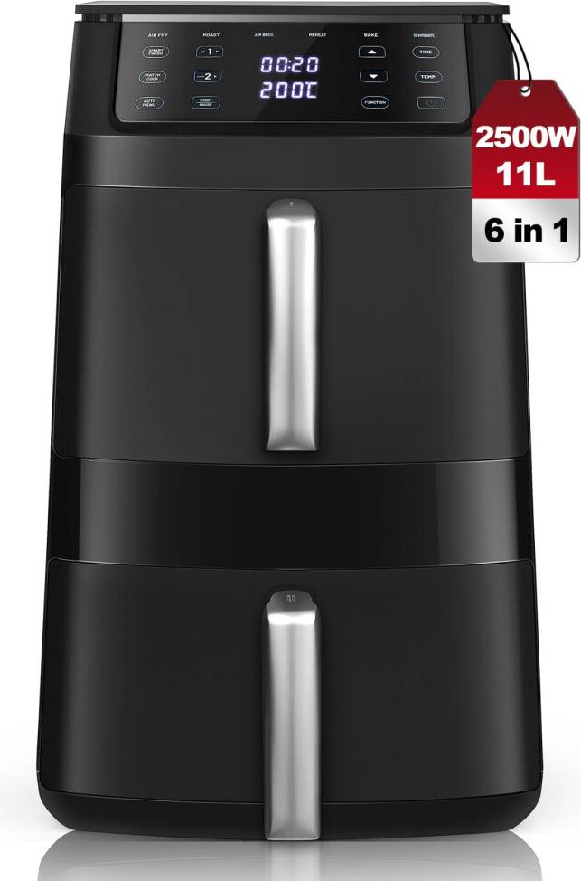 Double stack airfryer Double Stack Air Fryer Digital Control Panel