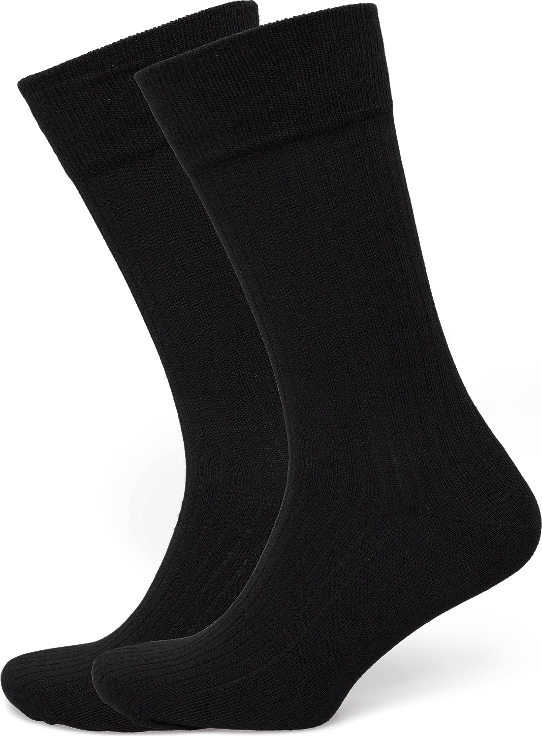 BOSS Rs Light Rib Cc Ribstrømper 2-pak - Black