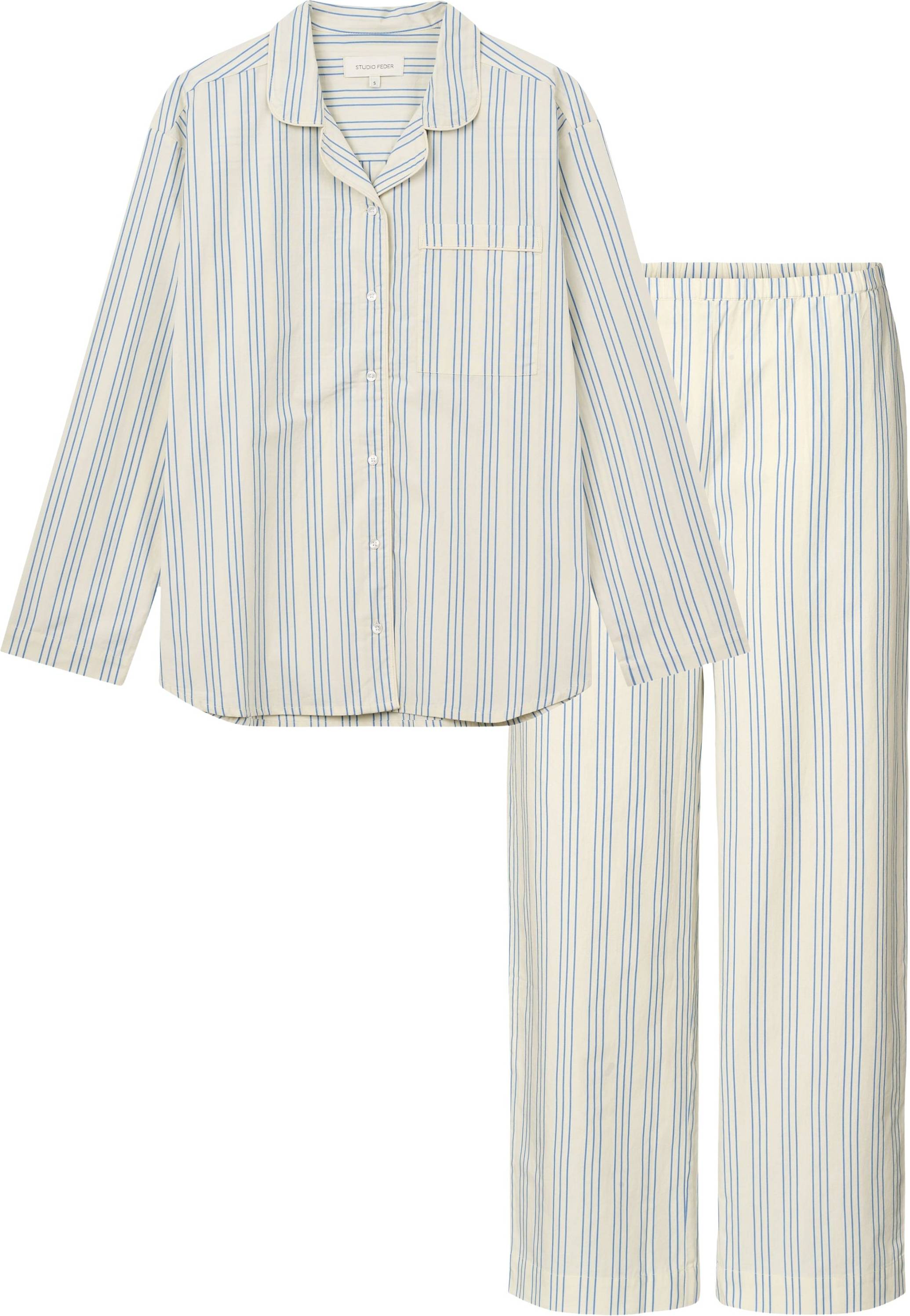 Studio Feder Edith Pajama Pyjamassæt Str X-Large - White