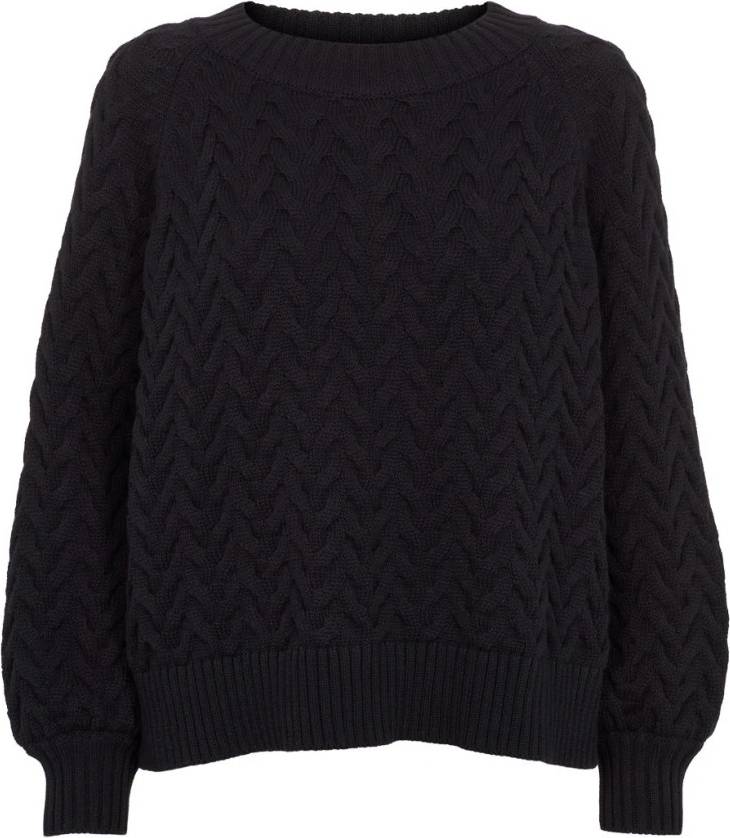 Basic Apparel Emma Sweater Bomuld - Sort