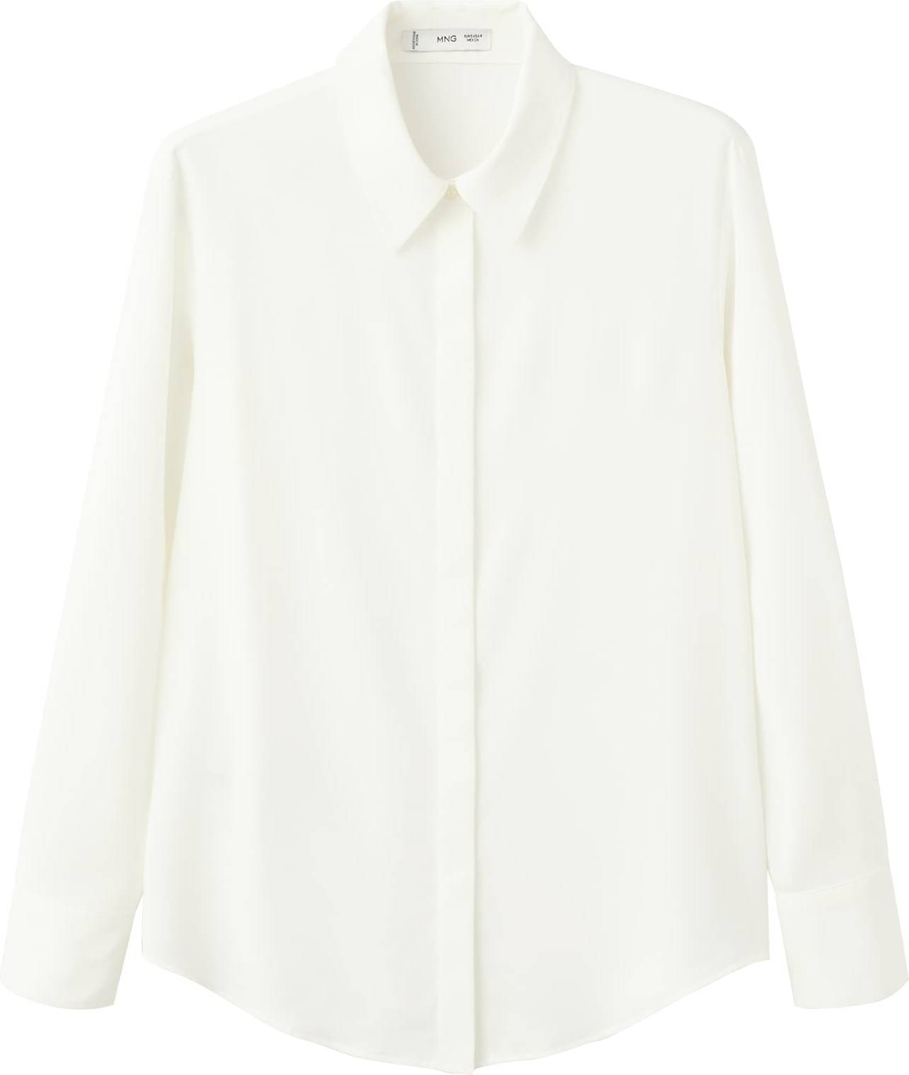 Mango Bluse Basic Offwhite