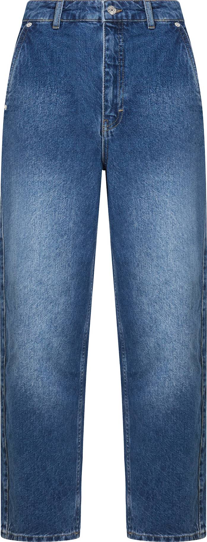 Part Two Mid-Rise Straight Leg Jeans - Medium Dark Blue