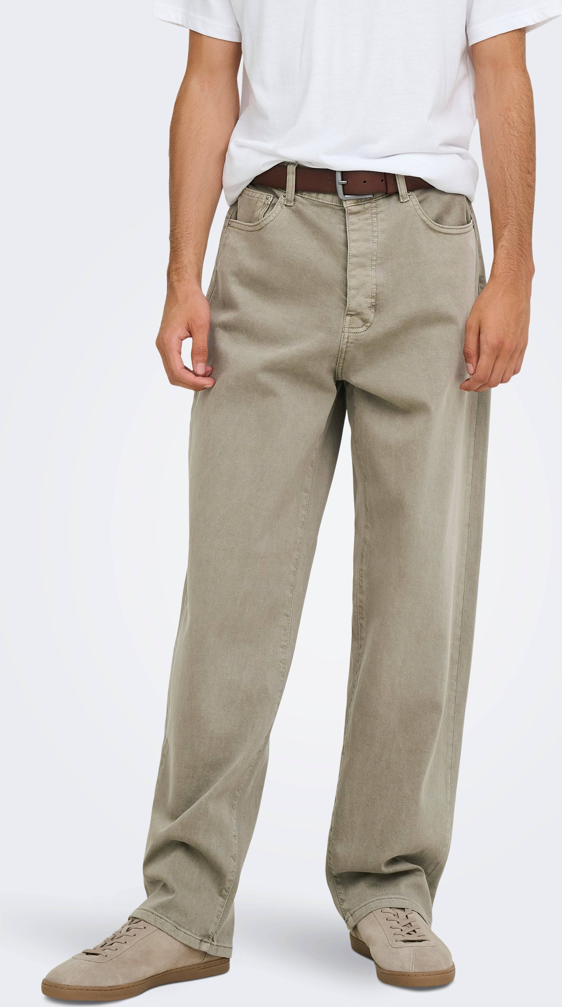 Only & Sons Mid Rise Loose Fit Jeans