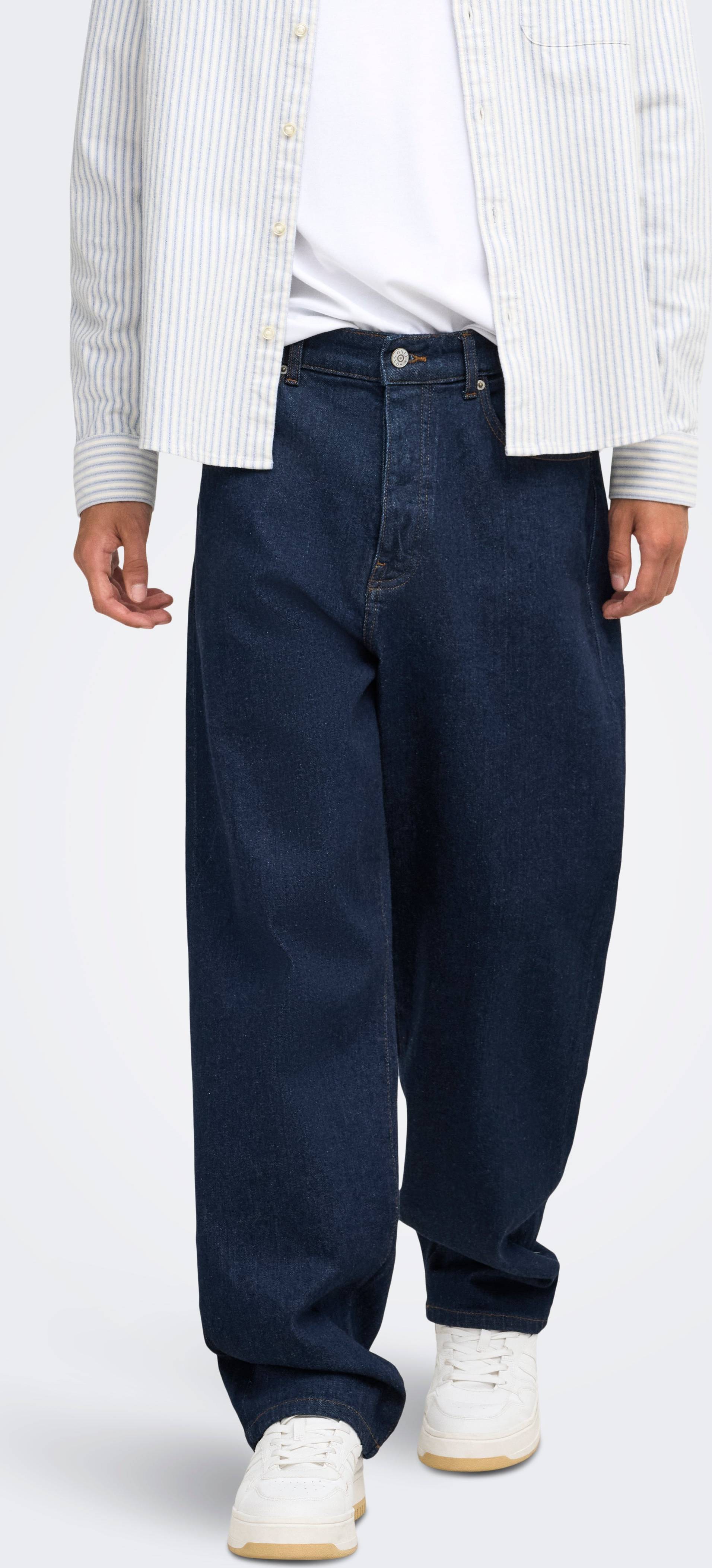 Only & Sons Mid Rise Loose Fit Jeans