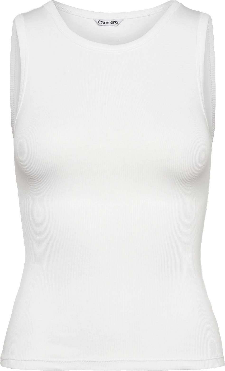 Organic Basics Core Rib Tank Top - White