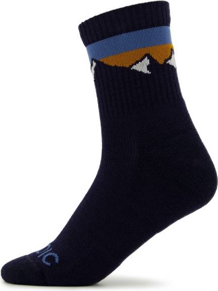 Merino Quarter Tech Rib Mountains Socks - Nero