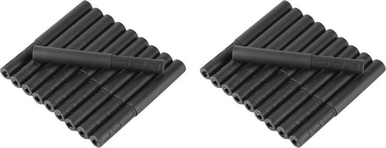Melitt 20Pcs Club Carbon Fiber Extension Rods Kit