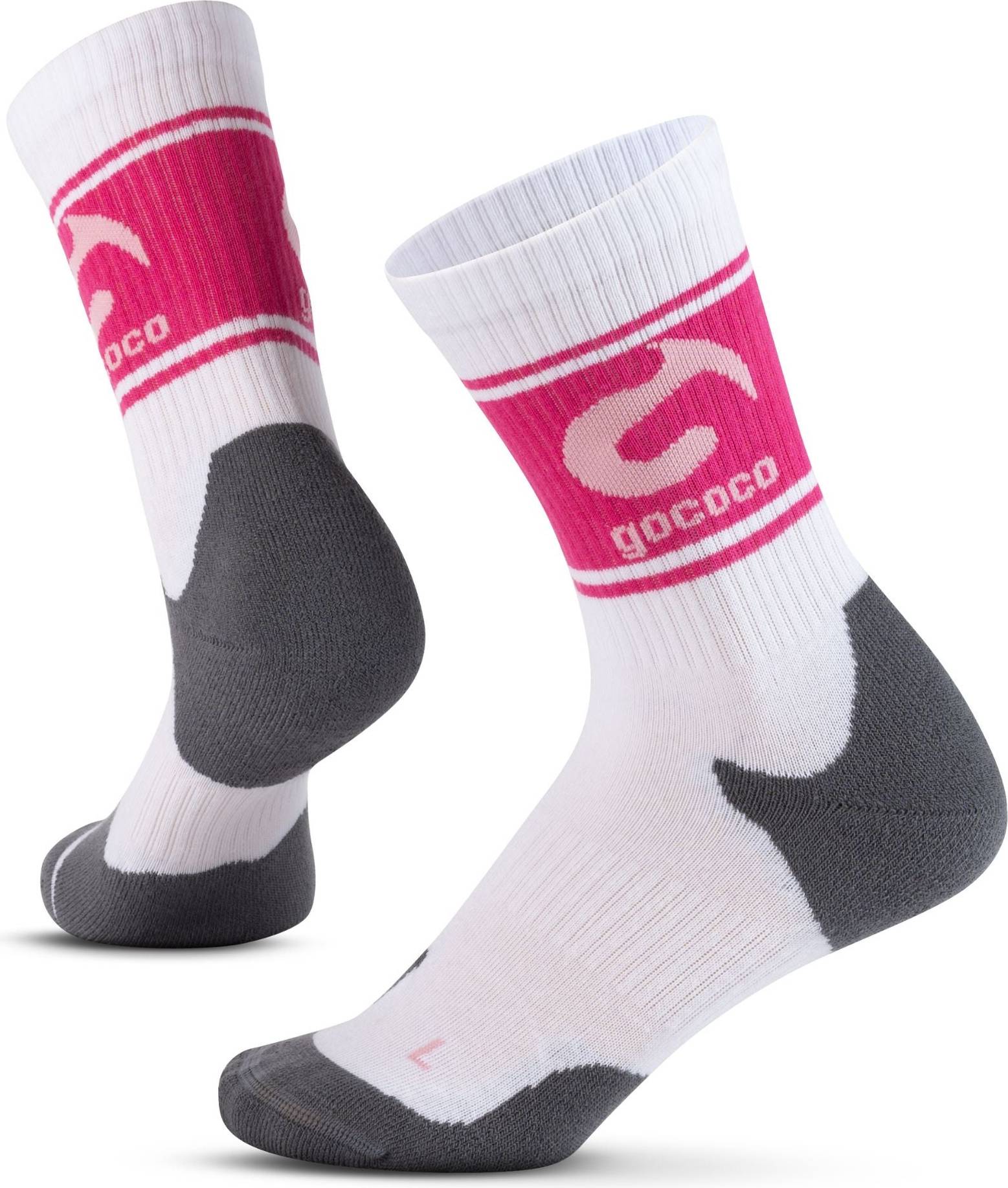 Gococo Active Crew Vit Rosa 2-Pack