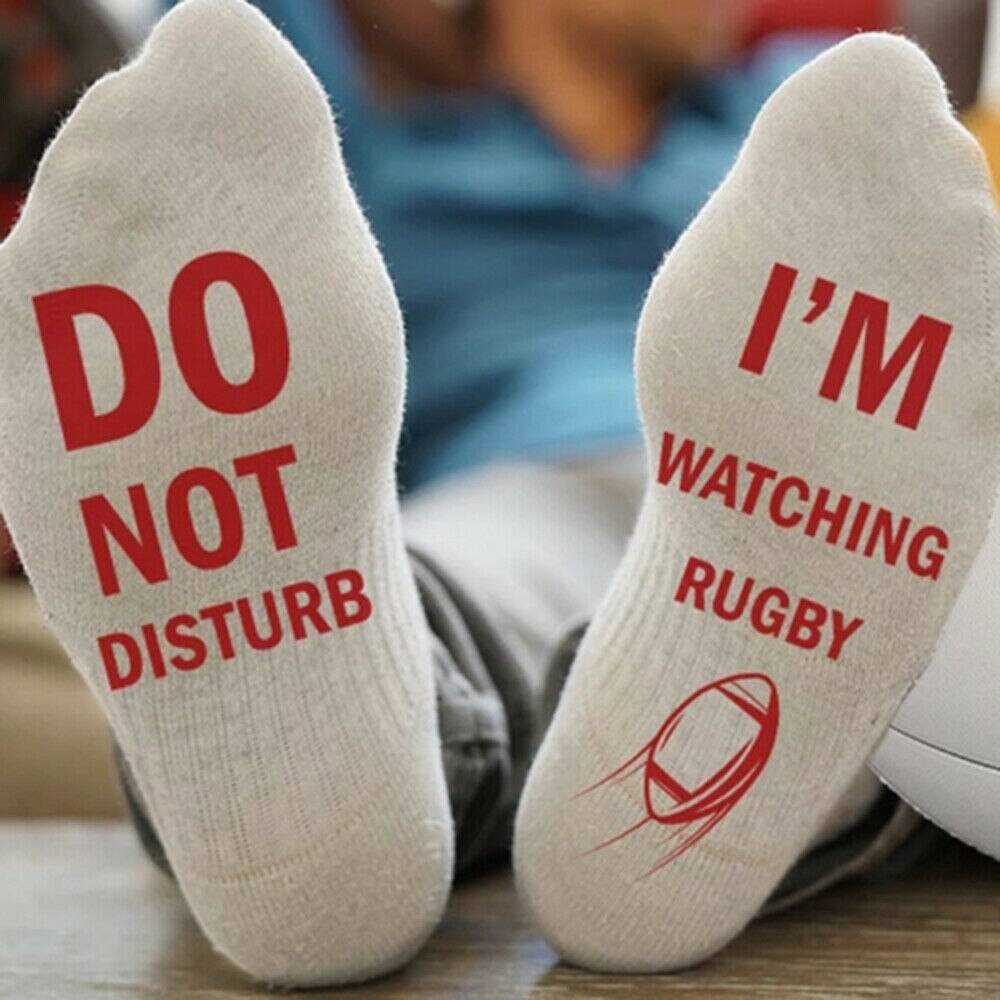 Do Not Disturb Rugby Bomullssockor - Vit