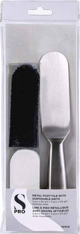 Metal Foot File With Disposable Grits