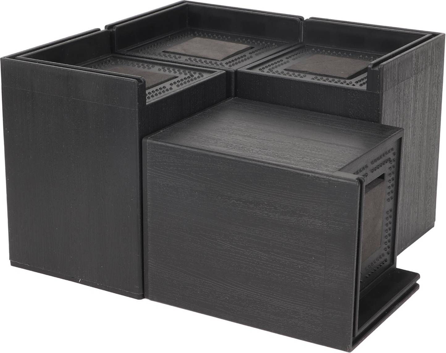 Sofa risers Square 4-Inch Porous Sofa Risers 4-Pack - Black 4pcs