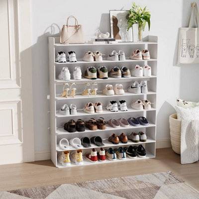 B&Q 8 Tier Shoe Rack Large Capacity Shoe Rack