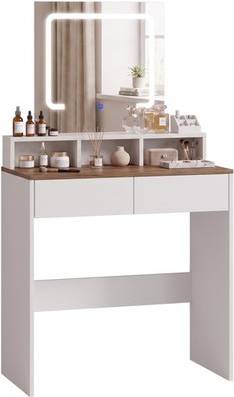 Homcom Dressing Table With Mirror Led Lights Dressing Table