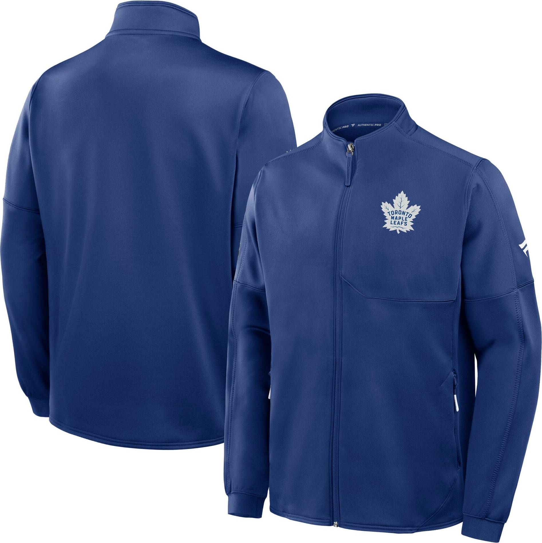 Rink Fanatics Maple Leafs Authentic Pro Rink Poly Fleece Full Zip - Mens