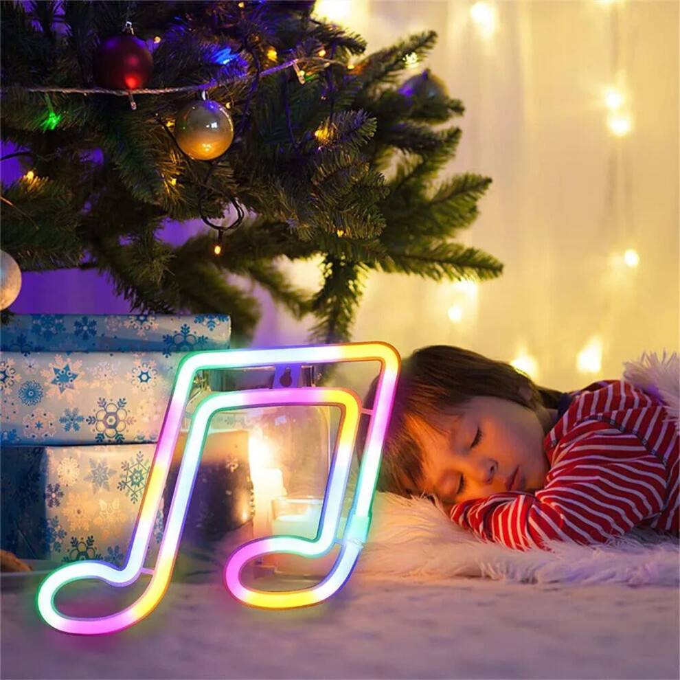 LED Neon Night Light Multicolor Battery USB Powered