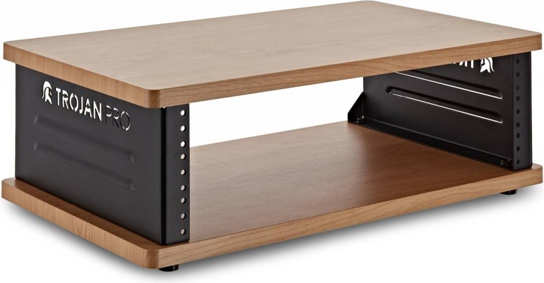3u rack Trojan Pro Teneo 3U Studio Rack Unit Oak
