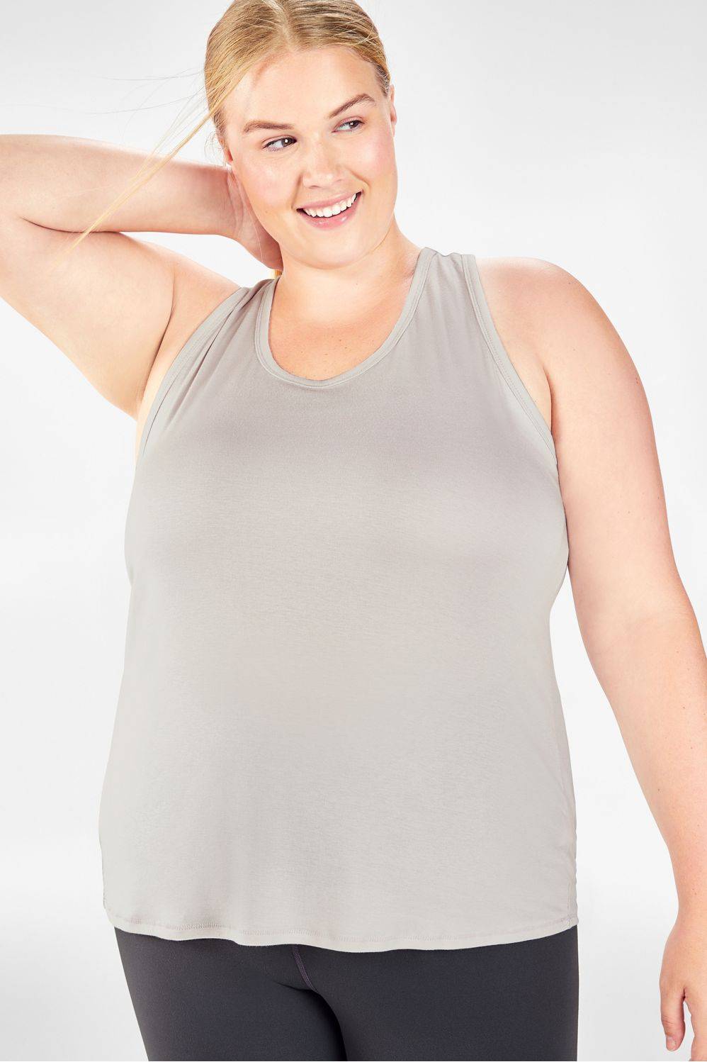 Fabletics Grais Ribbed Tank Top White