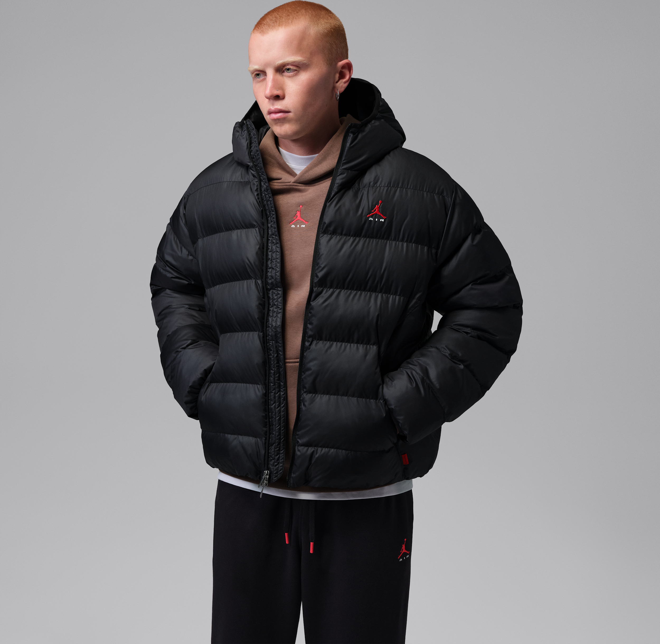 Jordan Brooklyn Puffer Jacket - Sort