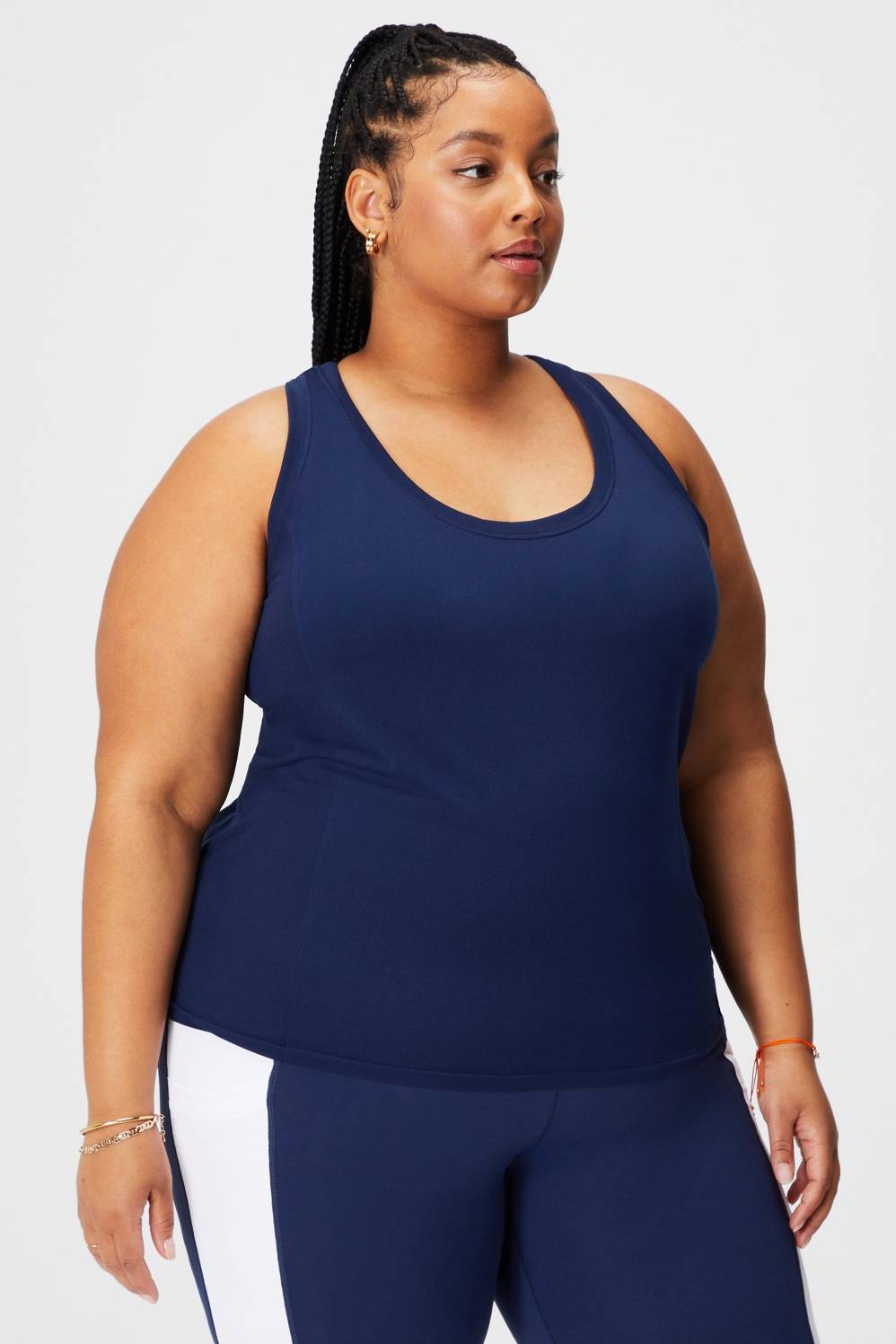 Fabletics Leichtes Racerback Tanktop Blau