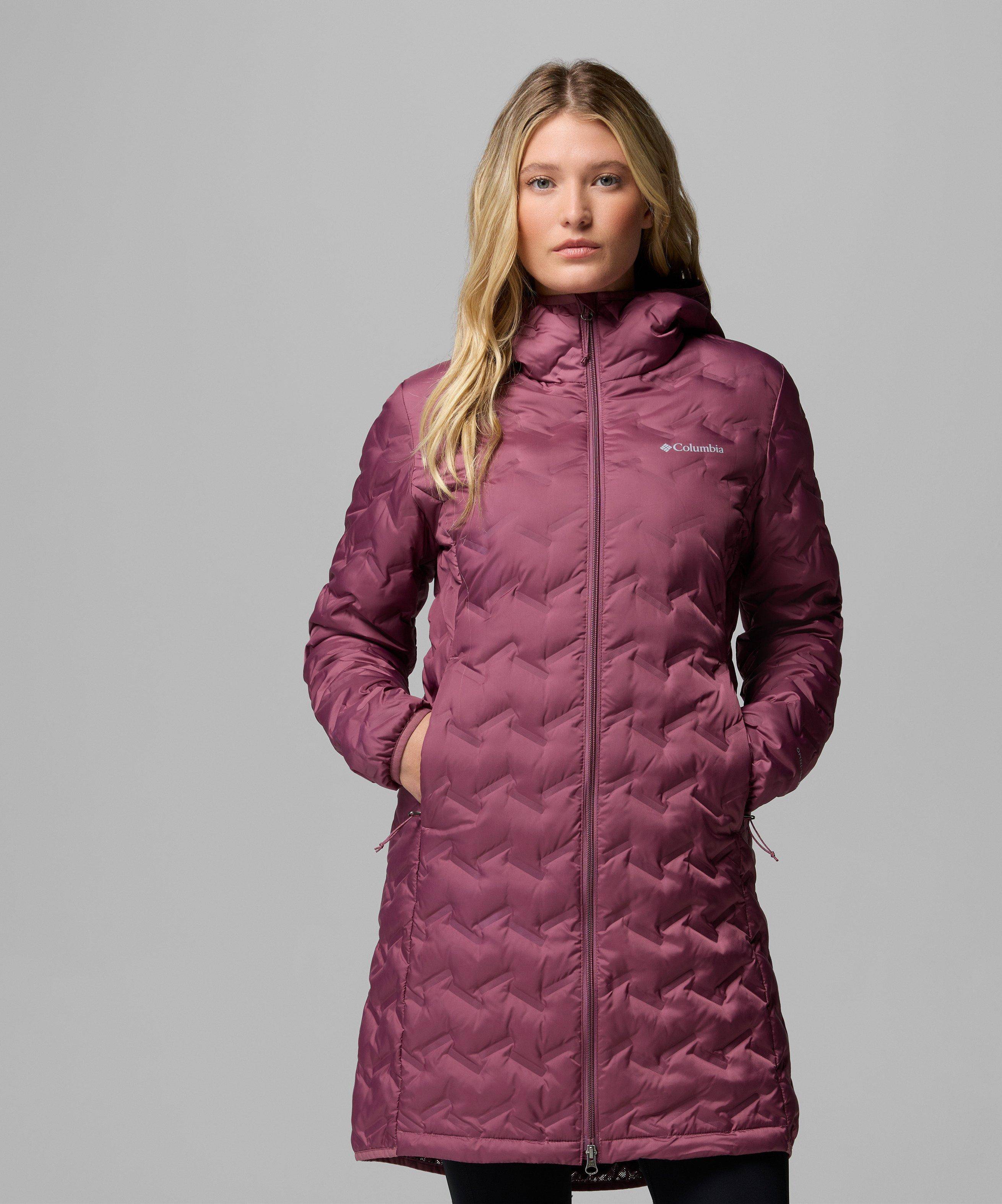 Columbia Delta Ridge II Long Down Jacket - Purple