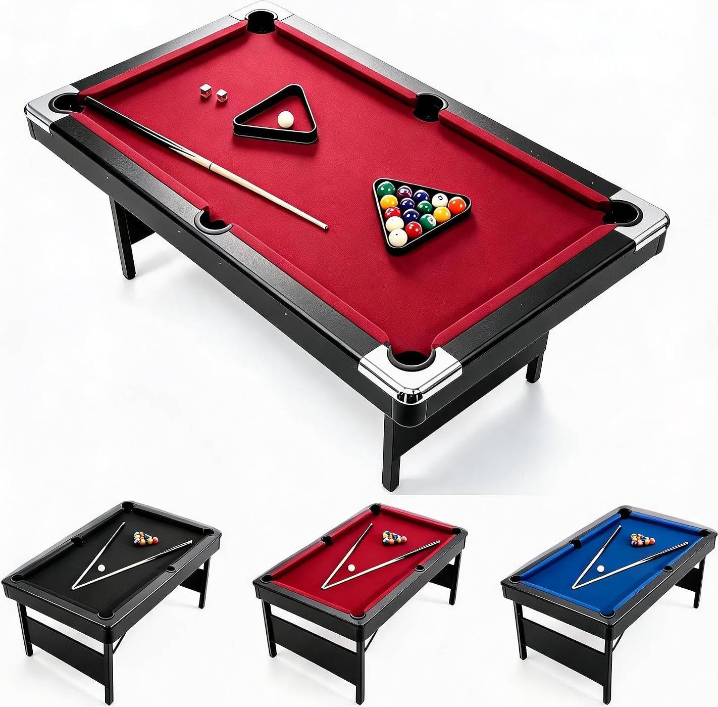 Portable pool table IDEALHOUSE 7 ft Portable Pool Table Full Set