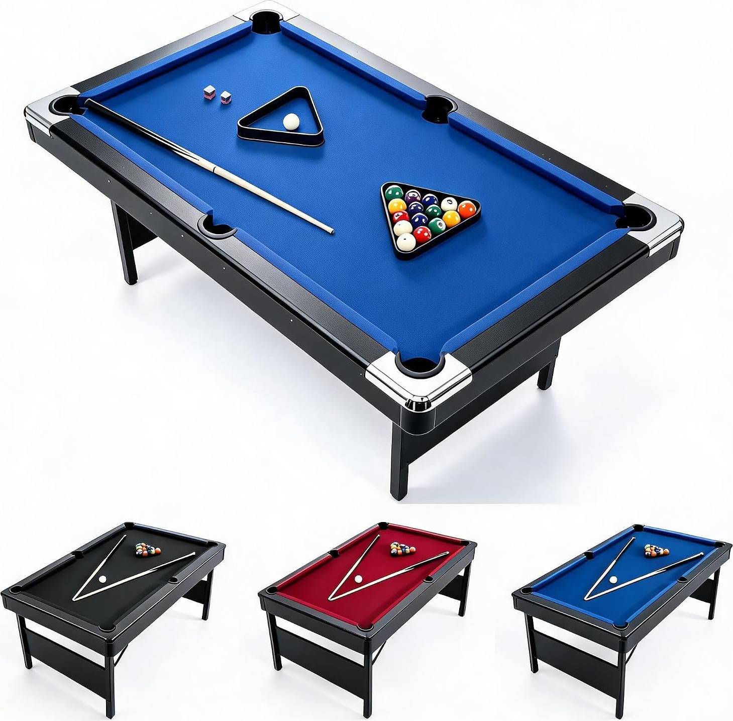 7ft pool table IDEALHOUSE 7 ft Portable Pool Table Full Set