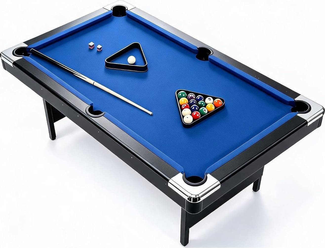 Portable pool table IDEALHOUSE 6 ft Portable Pool Table Full Set