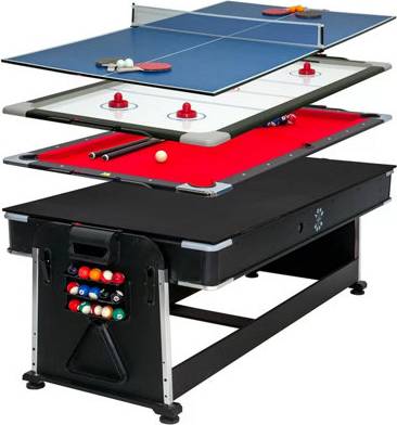 Multi games table Xample Sure Shot 7Ft 4-In-1 Multi Games Table