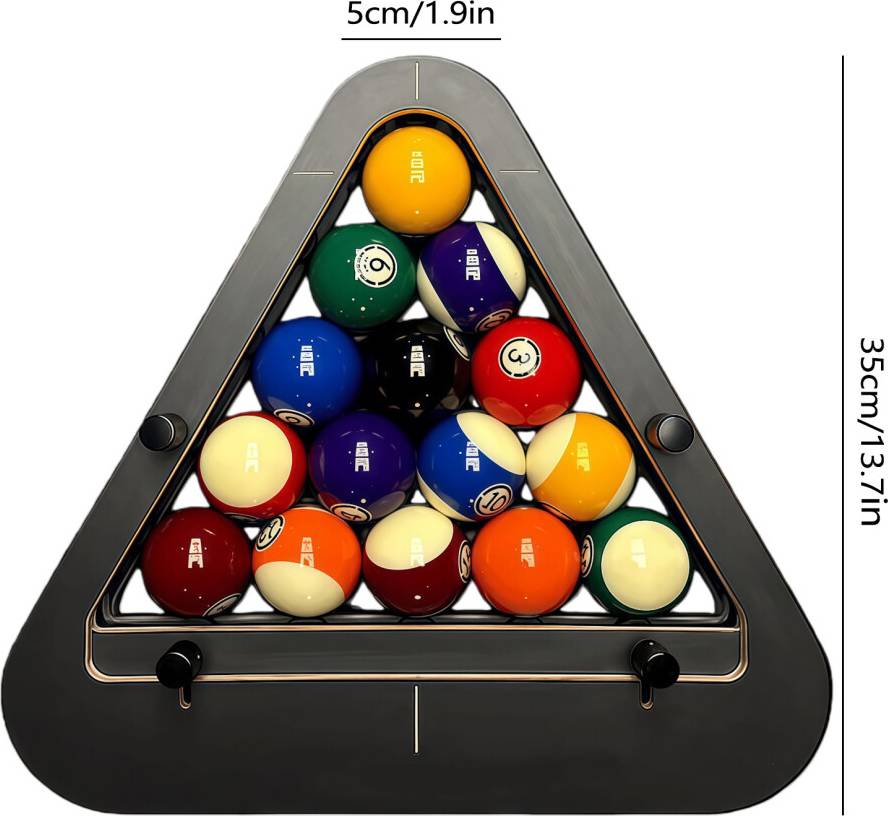 Rowjow Pool Table Triangle Rack Billiard Ball Racking Frame