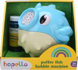 George Blue Puffer Fish Bubble Machine