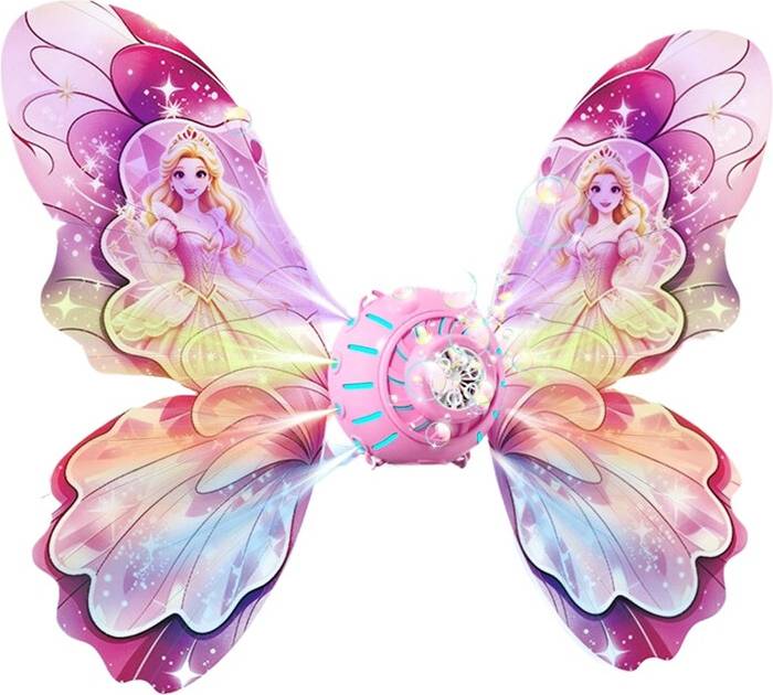 Rowjow Bubble Machine For Outdoors Automatic Light Up Butterfly Design