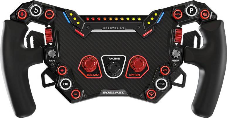 Spectra LT Formula Style RGB Sim Racing Wheel LAVA