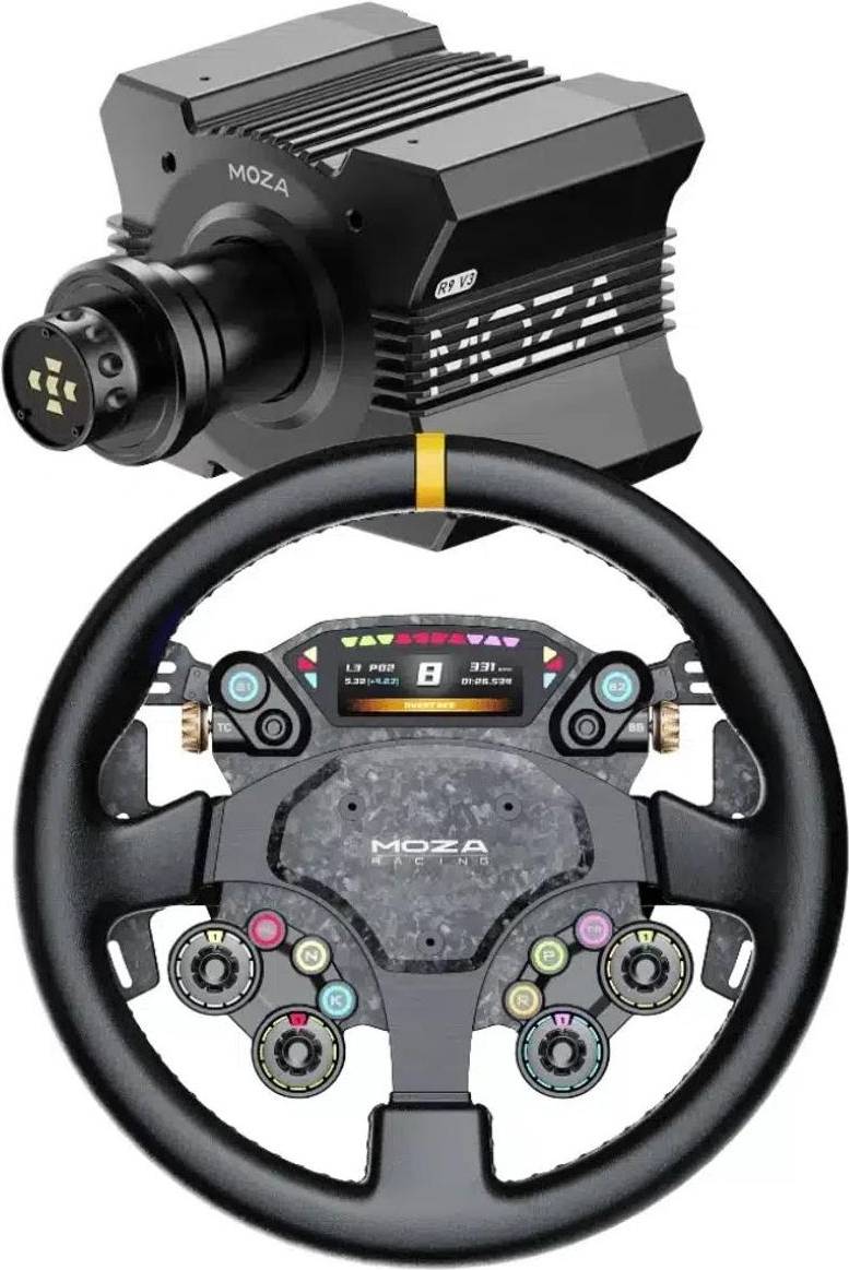 Sim racing wheel Moza R9 V3 CS Pro Direct Drive Sim Racing Bundle - 9 Nm