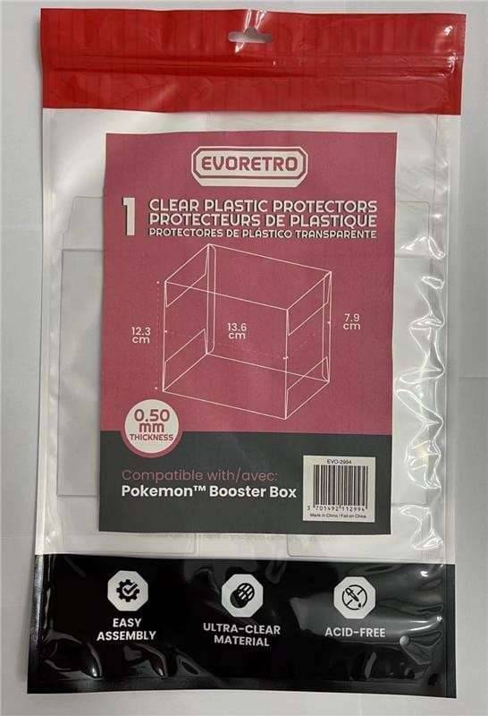 Pokemon booster display Evoretro PET Display Case Protector Pokémon Booster Box