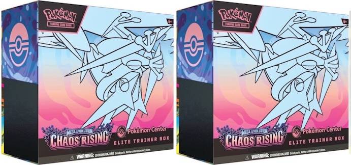 Pokemon elite trainer box Pokémon Mega Evolution: Chaos Rising Pokémon Center Elite Trainer Box