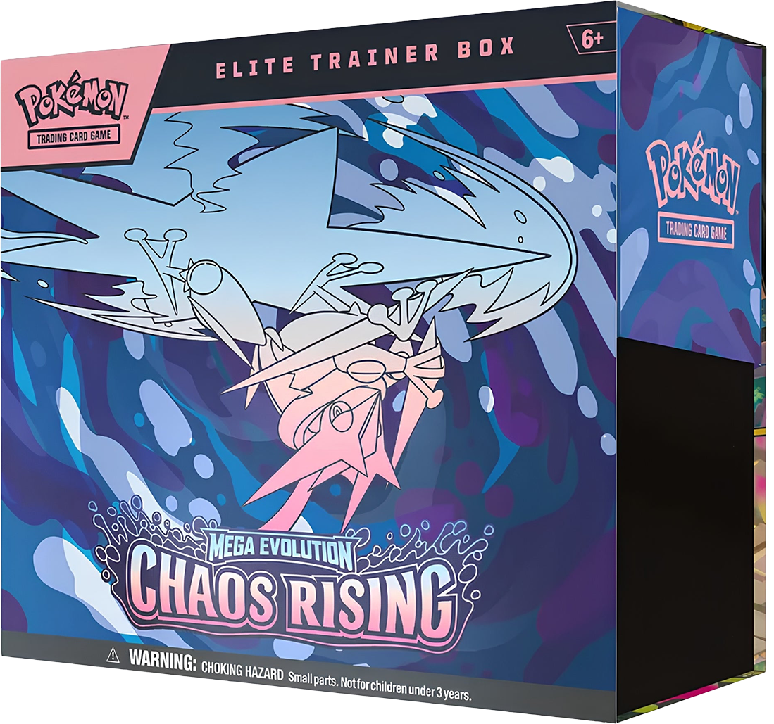 Pokemon elite trainer box Pokémon Mega Evolution Chaos Rising Elite Trainer Box