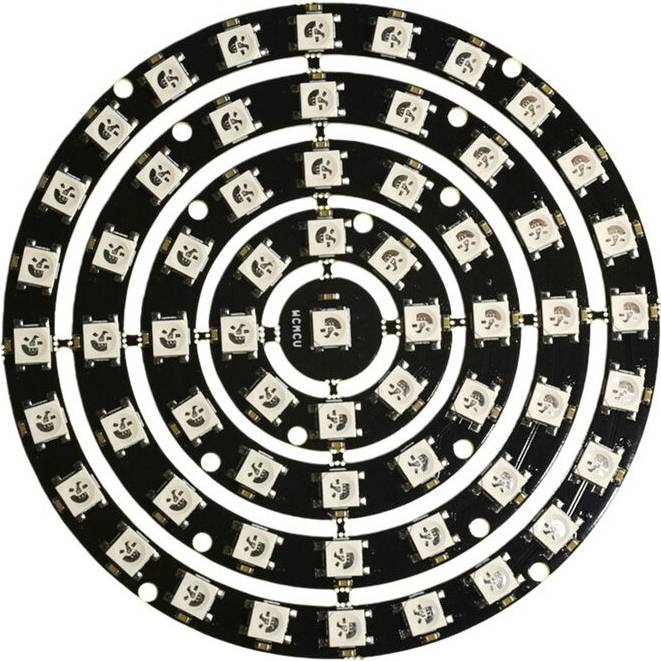 Tlily 61-Bit RGB LED 5050 Full-Color Programmable Light Circle Module